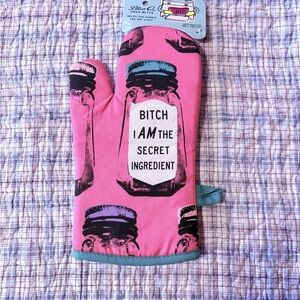 Blue Q Pink and Teal Oven Mitt